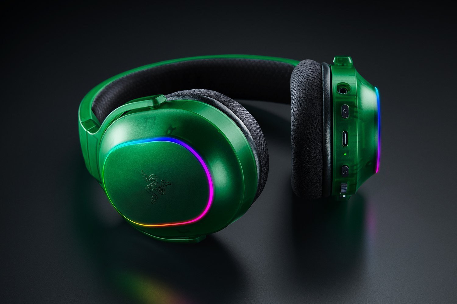 Kufje gaming Razer Barracuda X Chroma, wireless, Bluetooth, të gjelbërta
