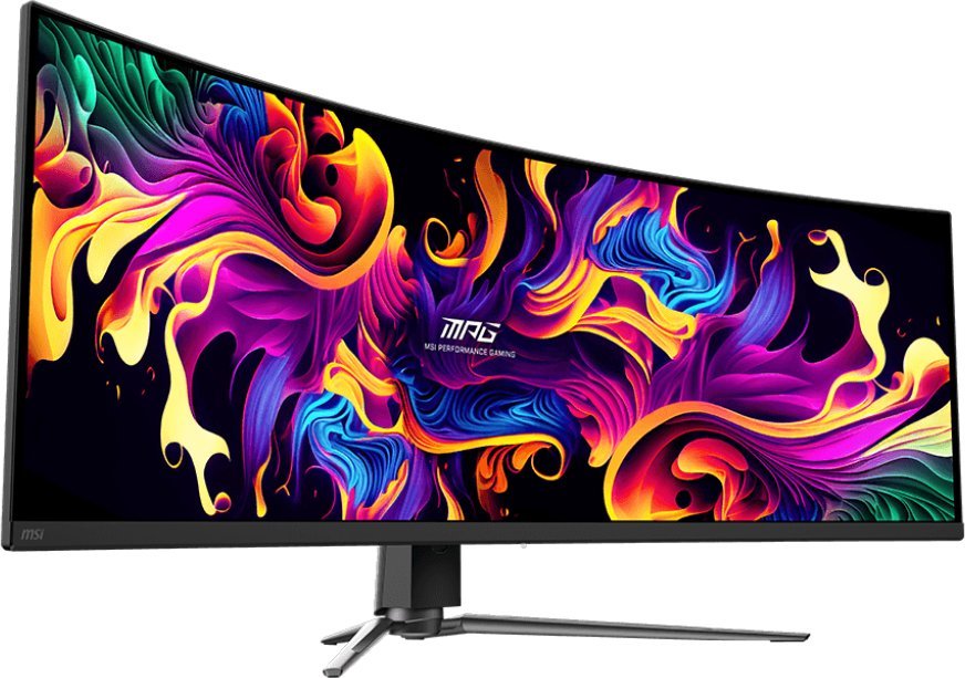 Monitor gaming i lakuar MSI MPG 491CQPDE, 49", rezolucion i lartë, i zi