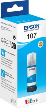 Ngjyrë për printer Epson EcoTank 108, T09C2, 70ml, cyan