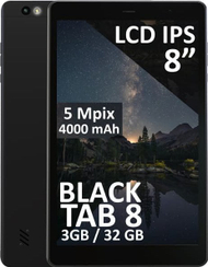 Tablet BlackTAB8, 8", 3GB 32GB, LTE, i zi