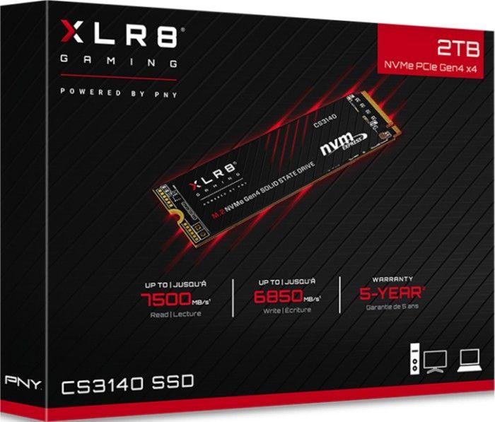 Disk SSD PNY XLR8 CS3140, 2TB, M.2 2280 PCI-E x4 Gen4 NVMe