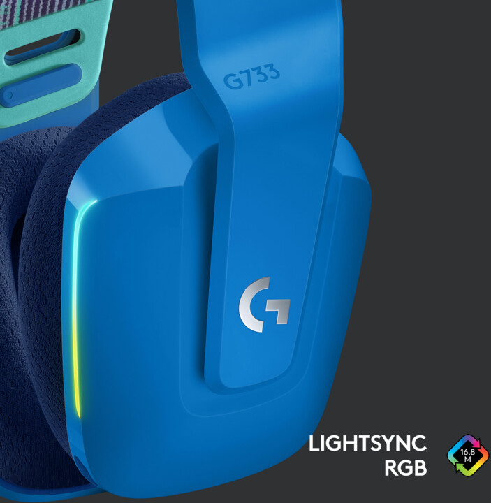 Kufje Logitech G733 Lightspeed, të kaltra