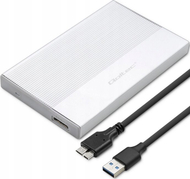 Kuti e jashtme Qoltec Pocket, 2.5", USB 3.0, 2TB, argjendtë