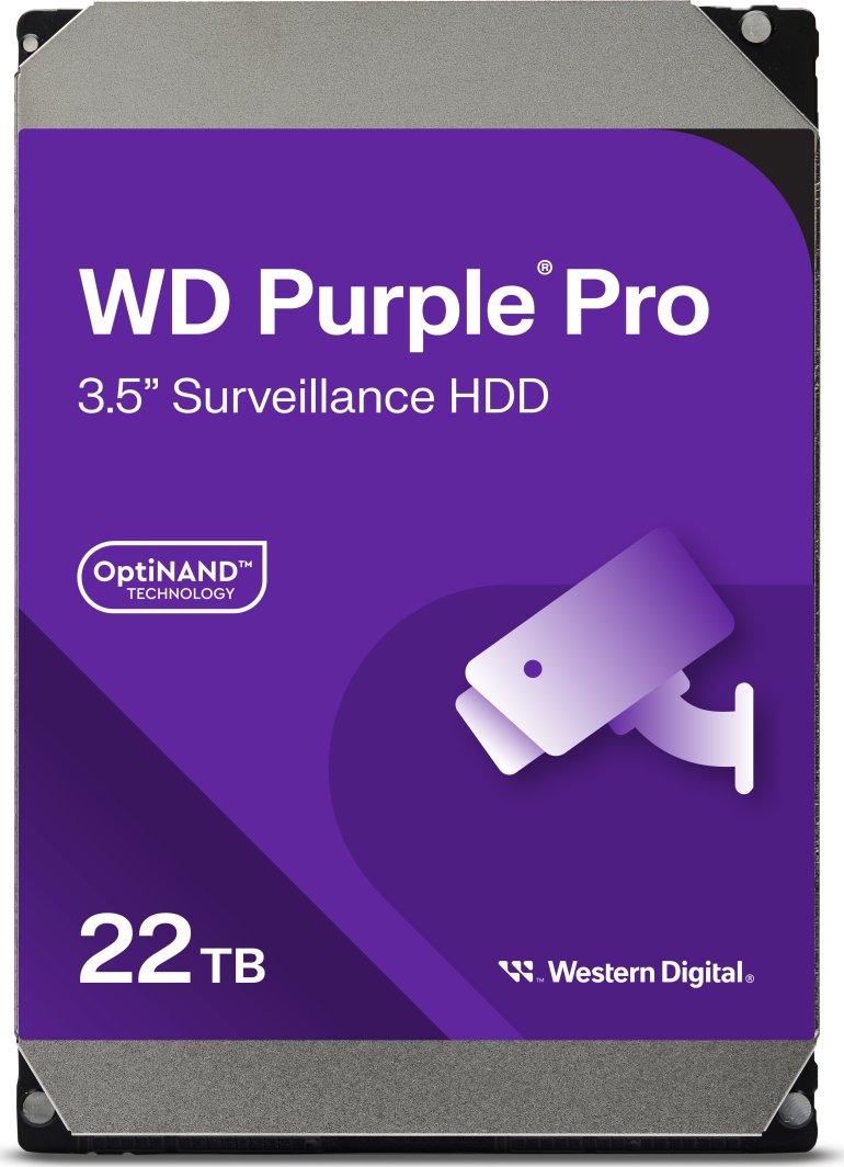 Hard disk për sisteme të mbikqyrjes WD Purple Pro 22TB, 3.5'', SATA III