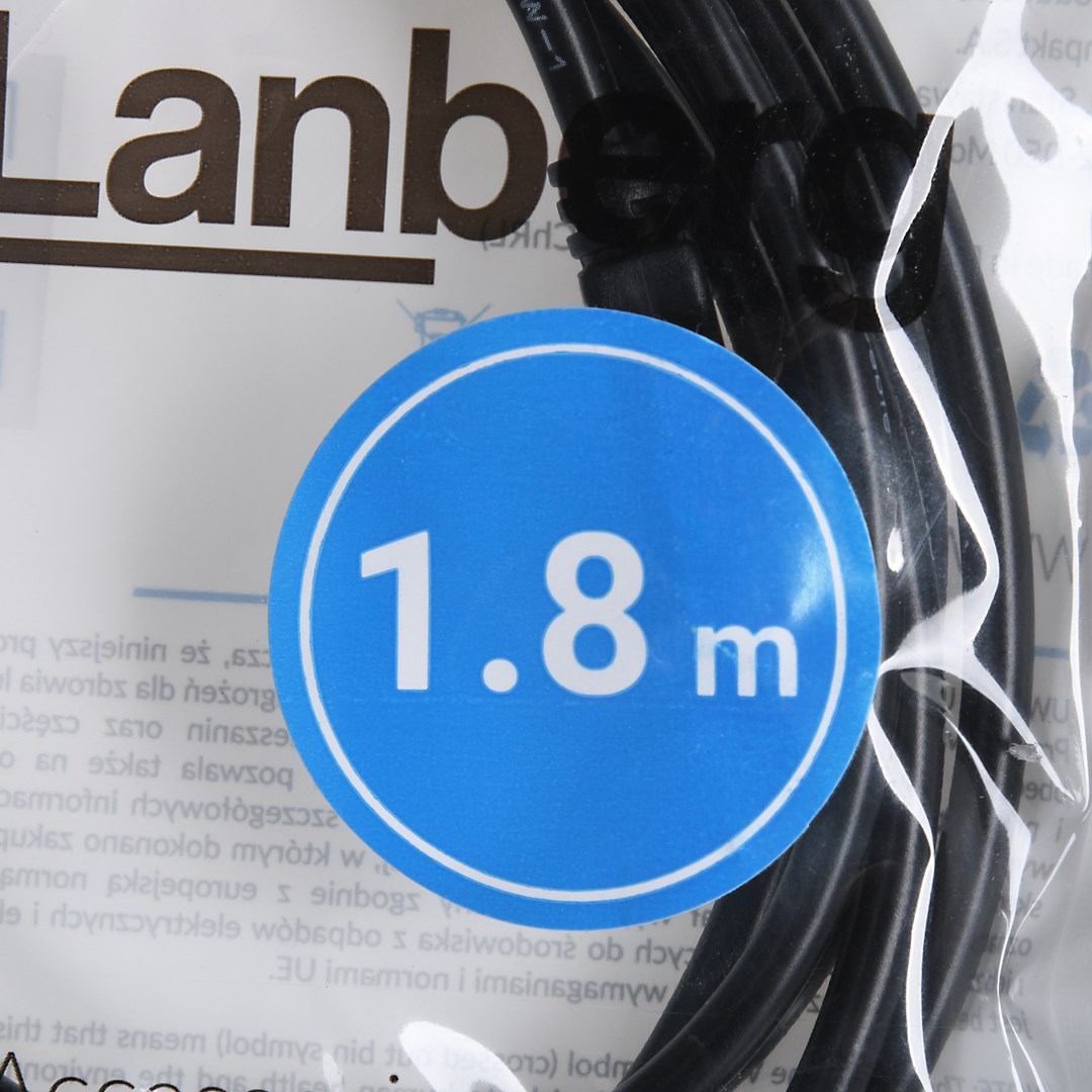 Kabllo Lanberg, USB-A / USB-A, 1.8 m, e zezë
