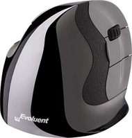 Maus vertikal BakkerElkhuizen Evoluent D Wireless, ergonomik, wireless, gri