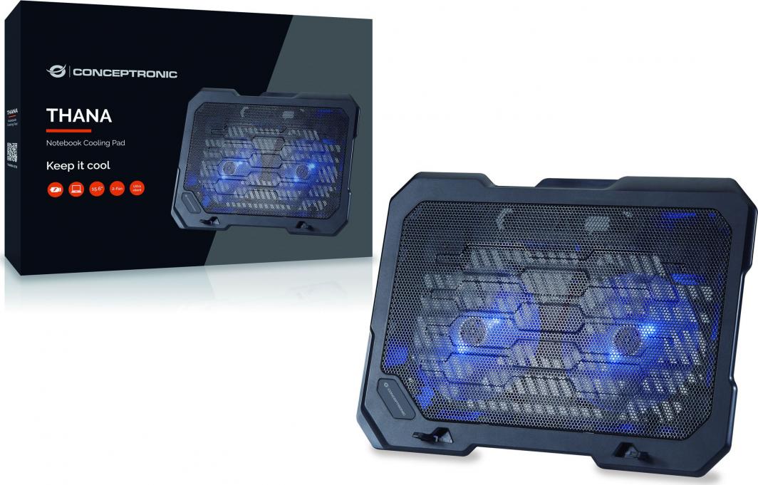 Mbajtës ftohës Conceptronic THANA01B, e zezë