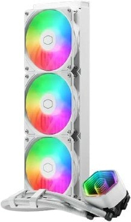 Ftohës uji CPU Cooler Master MasterLiquid 360 Core II, radiator 360 mm, i bardhë
