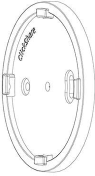 Set montimi në mur Barco B573071K, për ClickShare C 5 C 10 CX 20 CX 30, i zi
