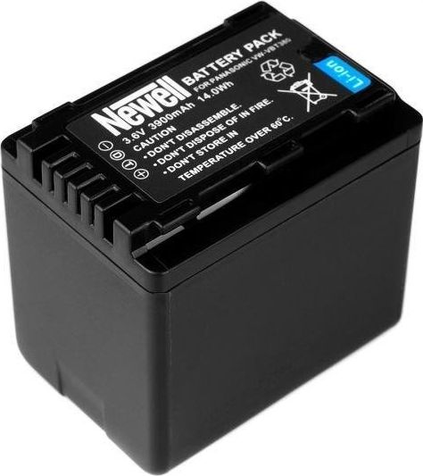 Bateri për kamera Newell VW-VBT380, 3900mAh, Li-ion, e zezë
