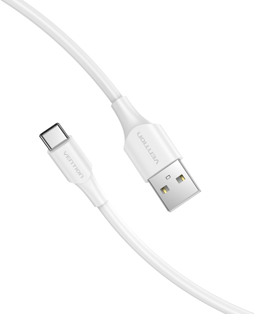 Kabllo USB në USB C Vention, 1.5 m, 3A, e bardhë