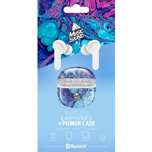 Dëgjuese Buds Cellularline Music Sound Fantasy BTMSTWSINEAR4, wireless, Mic, të bardha