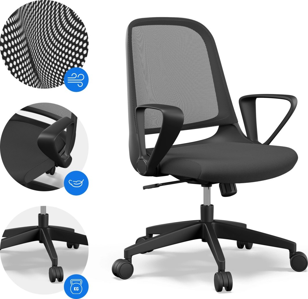 Karrige zyre SENSE7 Sopty, e zezë