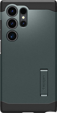 Mbulesë telefoni Spigen Tough Armor, Samsung Galaxy S24 Ultra, me qëndrim, jeshile abyss