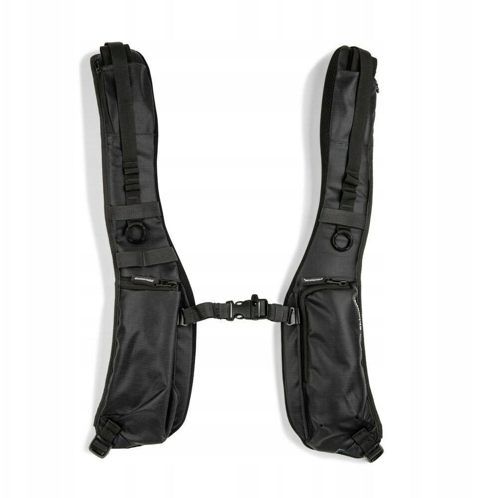 Rrip shpatullash Shimoda Shoulder Strap Plus, xhep për telefon, xhep për shishe, i zi