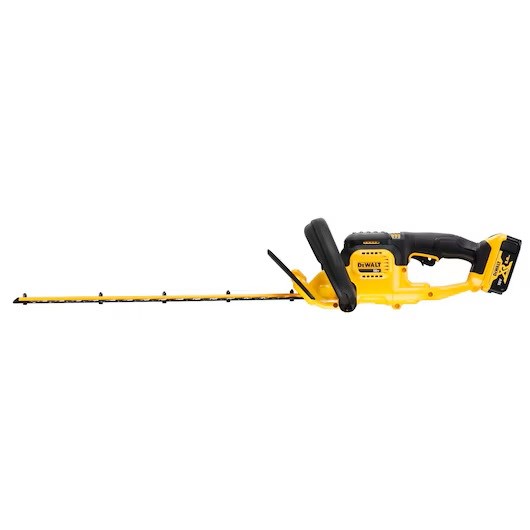 Gërshërë gardhi me bateri Dewalt DCMHT563P1-QW, 55 cm, 18V 5Ah, e verdhë