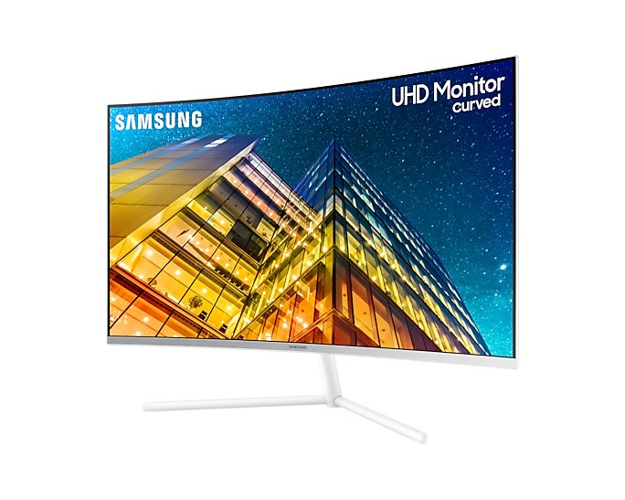 Monitor Samsung 590 UR591C, 31.5", 3840 x 2160, 4K Ultra HD, 60 Hz, i bardhë