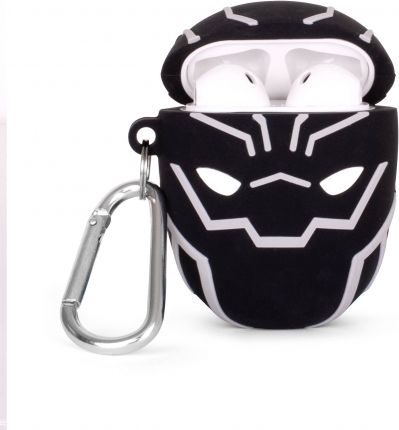 Këllëf mbrojtës Thumbs Up Black Panther, 3D, për AirPods, i zi