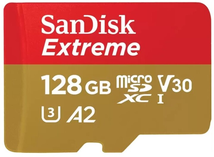 Kartë e memories SanDisk Micro (SDXC) SanDisk Extreme 128GB 190MB/s UHS-I U3 + përshtatës SD