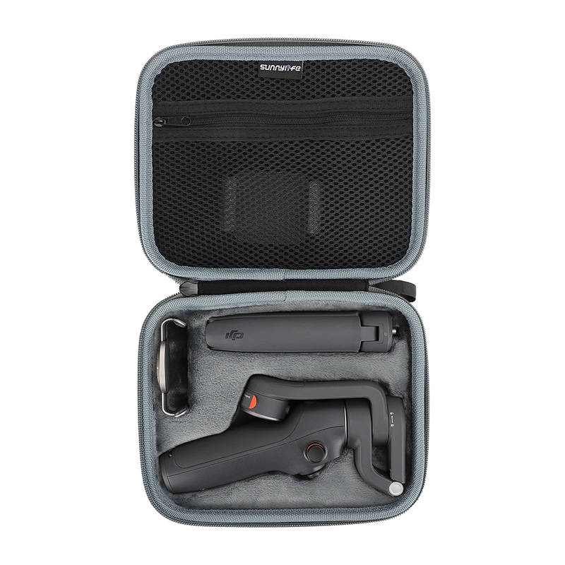 Çantë mbrojtëse Sunnylife për DJI Osmo Mobile 6, rezistente ndaj goditjeve, me zinxhir, gri e errët