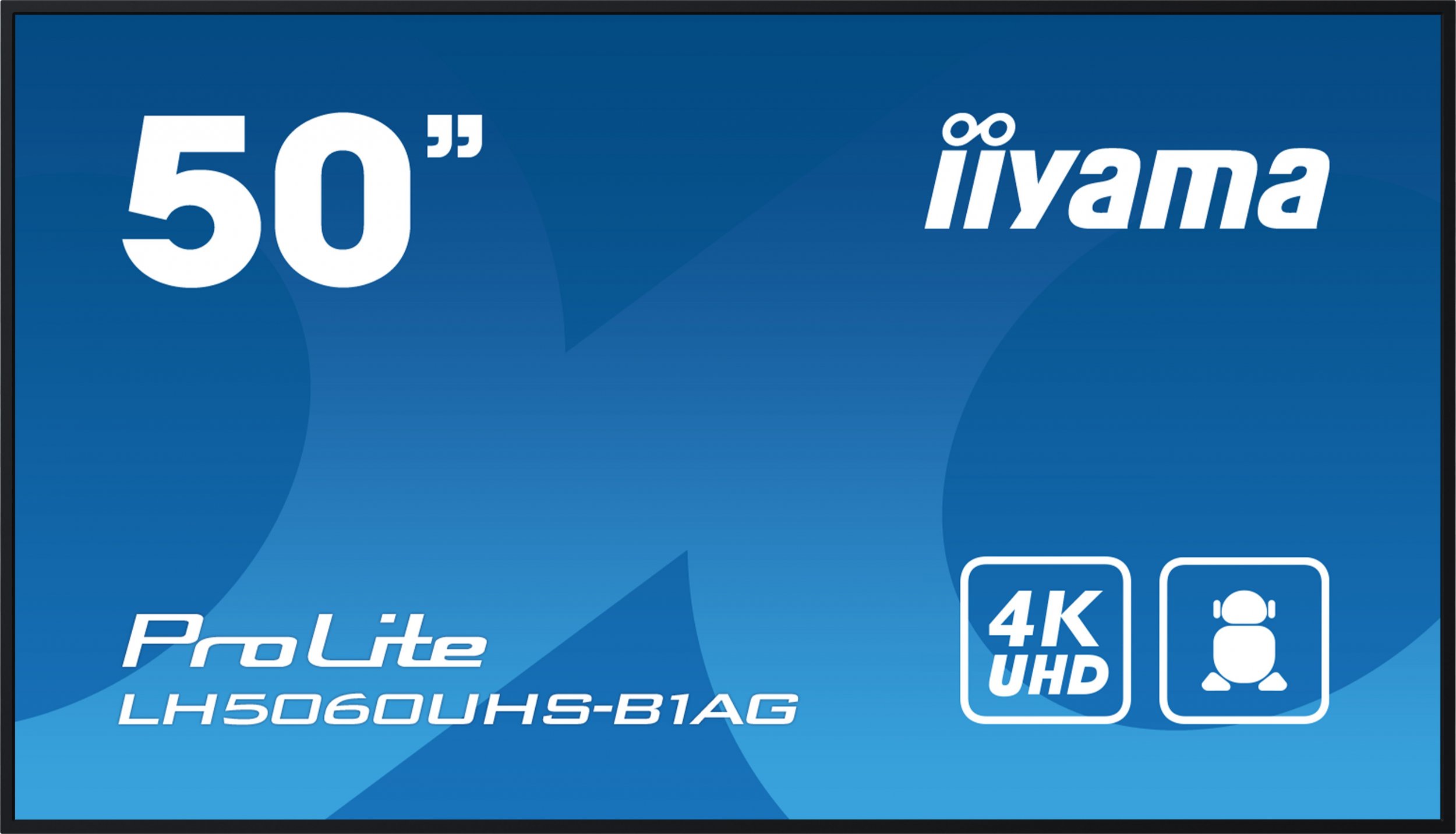 Професионален монитор ијама ПроЛајт LH5060UHS-B1AG, 50\", 4K UHD, Андроид 11, црн