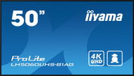 Професионален монитор ијама ПроЛајт LH5060UHS-B1AG, 50\", 4K UHD, Андроид 11, црн