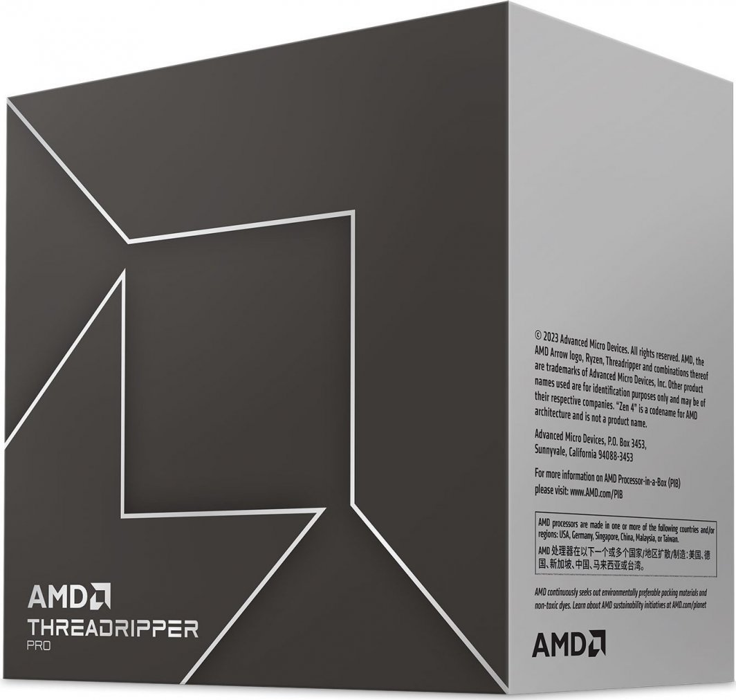 Procesor AMD Ryzen Threadripper Pro 7995WX, 96 bërthama, 192 thread-e, 2.5-5.1 GHz, i zi