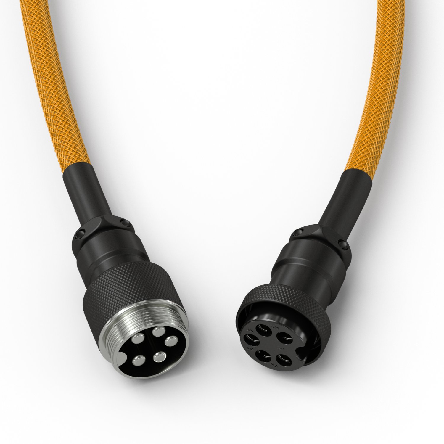 Kabllo spiral për tastierë Glorious Coiled Keyboard Cable, USB C, Glorious Gold, e artë