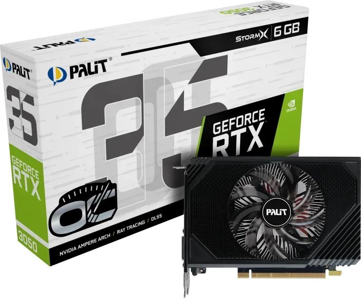Kartelë grafike Palit GeForce RTX 3050 StormX OC 6GB GDDR6