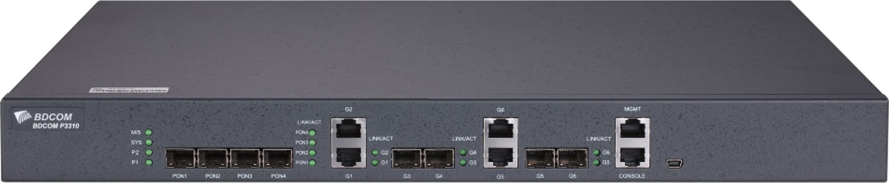 OLT Bdcom P3310D, EPON, 4x GE, gri