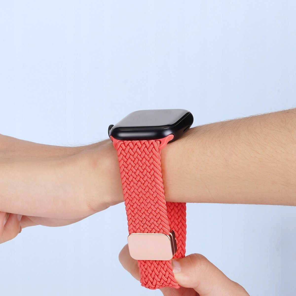 Rrip ore Apple Dux Ducis Mixture Pro Braided, për Apple Watch 38 40 41 mm, najlon i endur, ngjyra guava