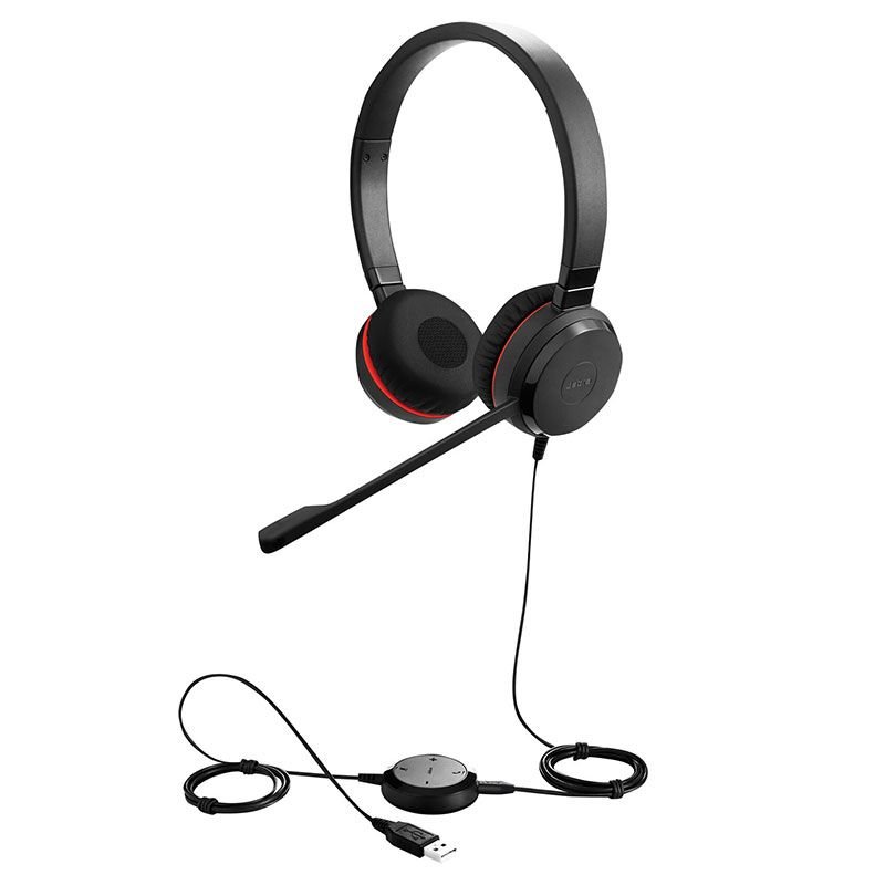 Kufje me mikrofon Jabra Evolve 30 II Duo (5399-823-309), të zeza