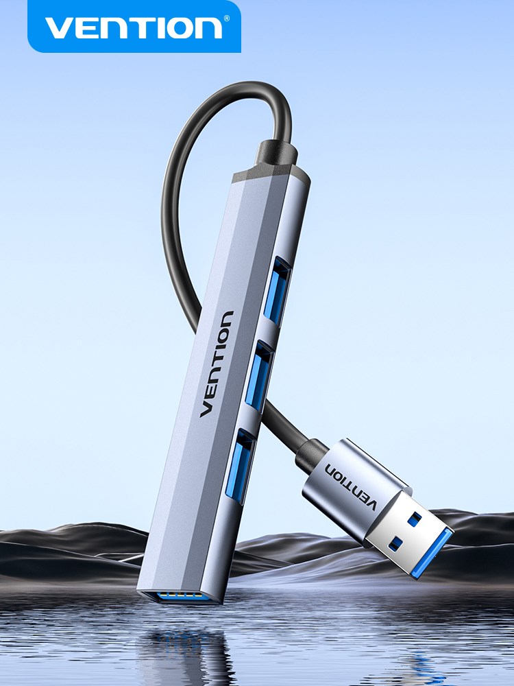 Adaptori Vention USB 3.0 në Gigabit Ethernet, 1000 Mbps, 0.15 m, gri
