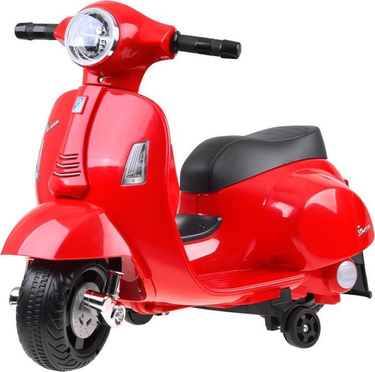 Skuter elektrik për fëmijë Vespa PA0238, bateri, rrota ndihmëse, rozë