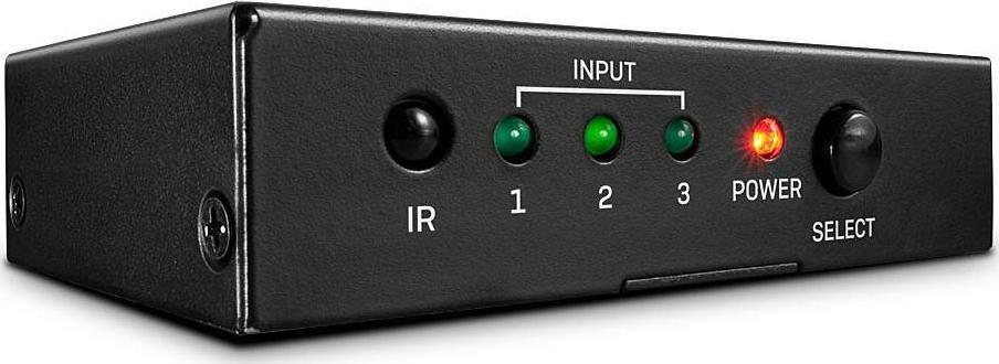 Përzgjedhës HDMI Lindy 38232, 3 porta, 18 Gbit/s, i zi