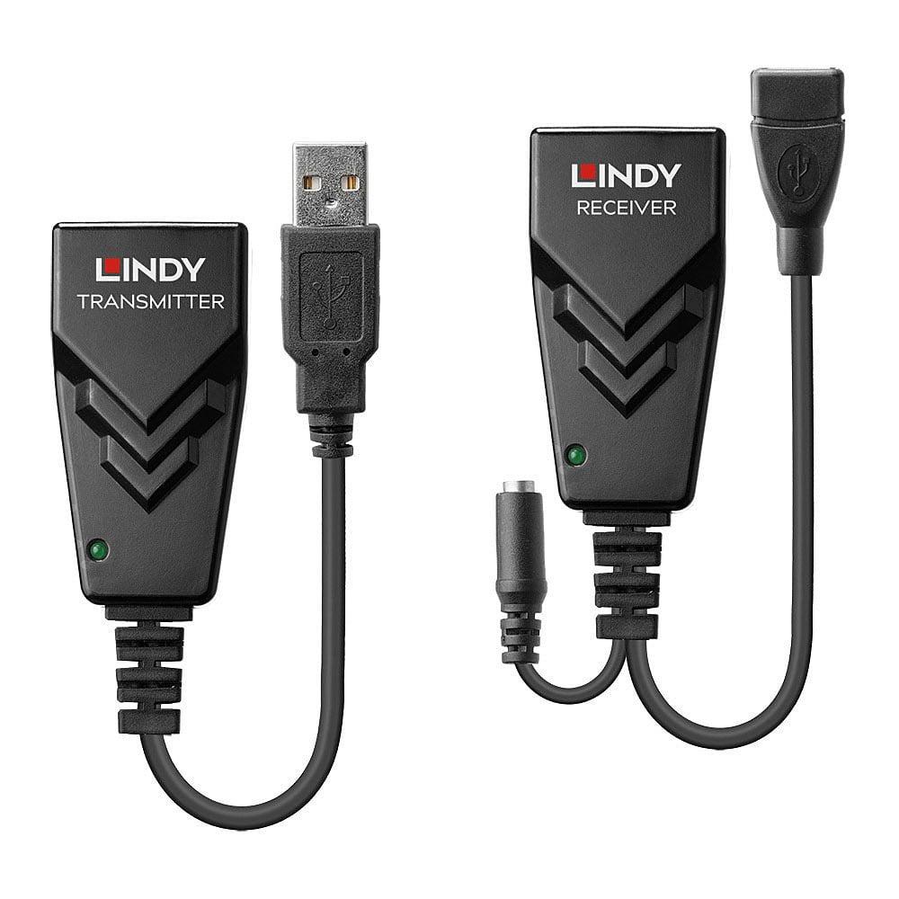 Adaptues USB Lindy 42674, USB në 3.5mm Jack, i zi