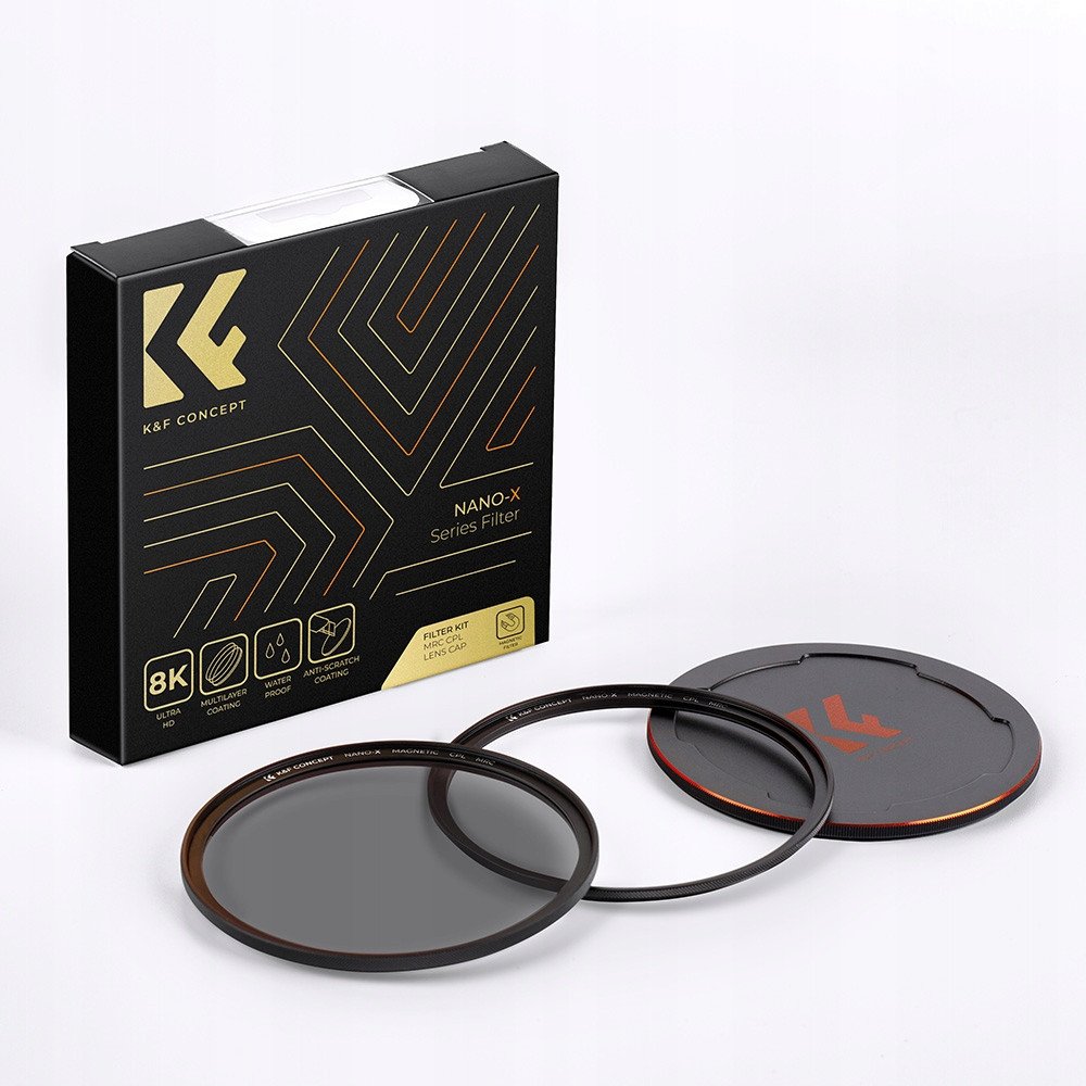 Filtër magnetik CPL K&amp;F Concept Nano X, 52mm, rezistent ndaj ujit, i zi