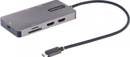 Adapter multiport USB C StarTech, 2x HDMI 4K 60Hz, 100W Power Delivery, gri