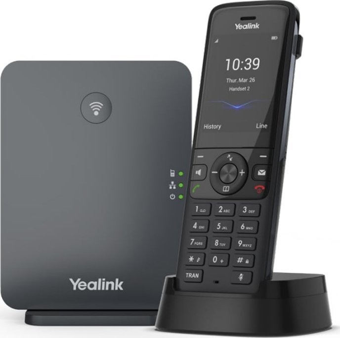 Telefon pa tel DECT Yealink W78P, IP, ekran 2.4", i zi