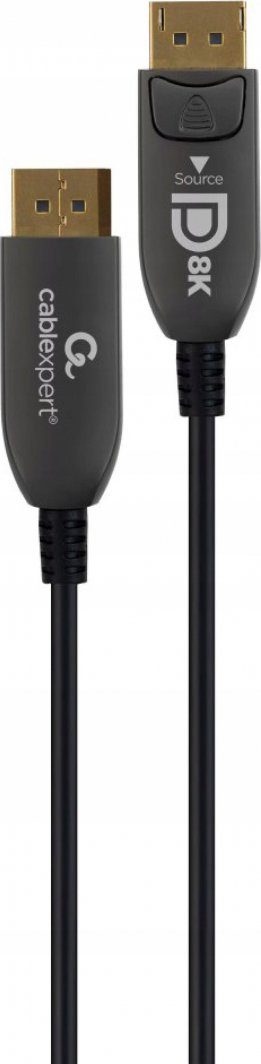 Kabllo Germbird Displayport-Displayport, 5m, e zezë