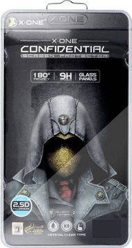 Mburojë ekrani X-ONE 9H Privacy për iPhone 14 Pro, xham i fortë, transparencë e lartë, e zezë