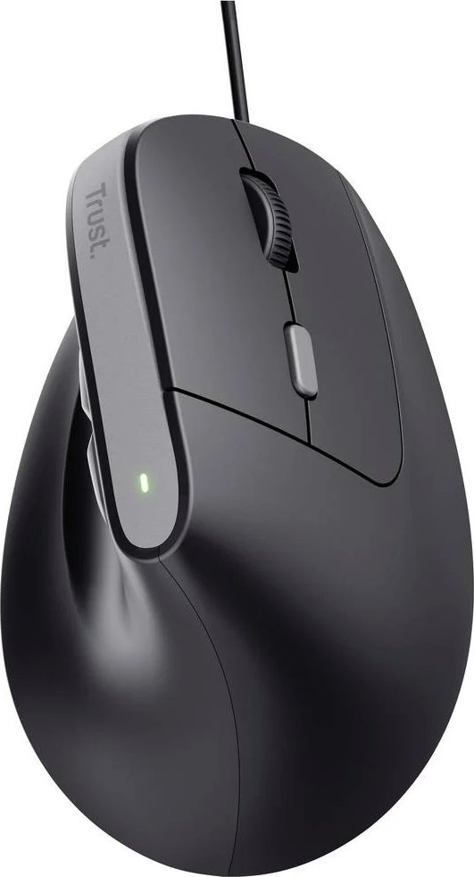 Maus Trust Bayo, me kabllo, USB, i zi