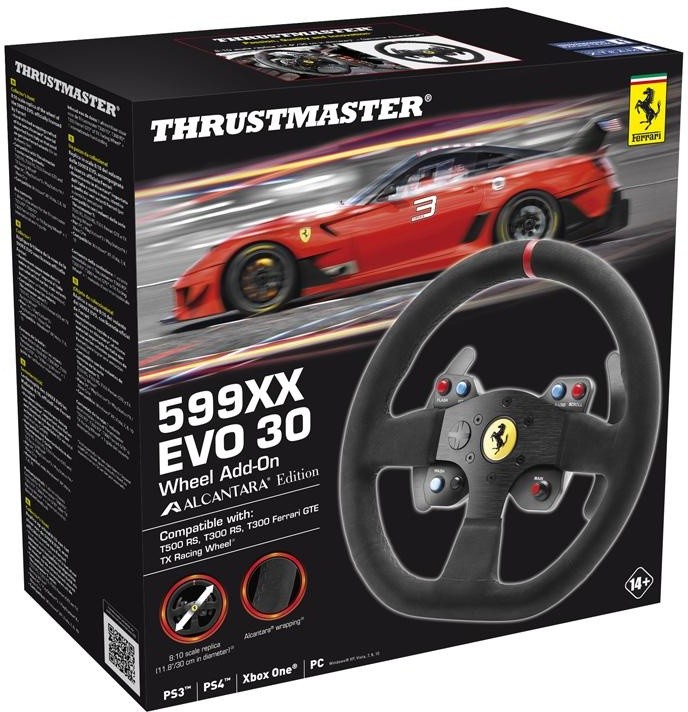 Timon i lëvizshëm Thrustmaster Ferrari 599XX EVO 30 Add-On Edition Alcantara (T300 / T500 / TX)