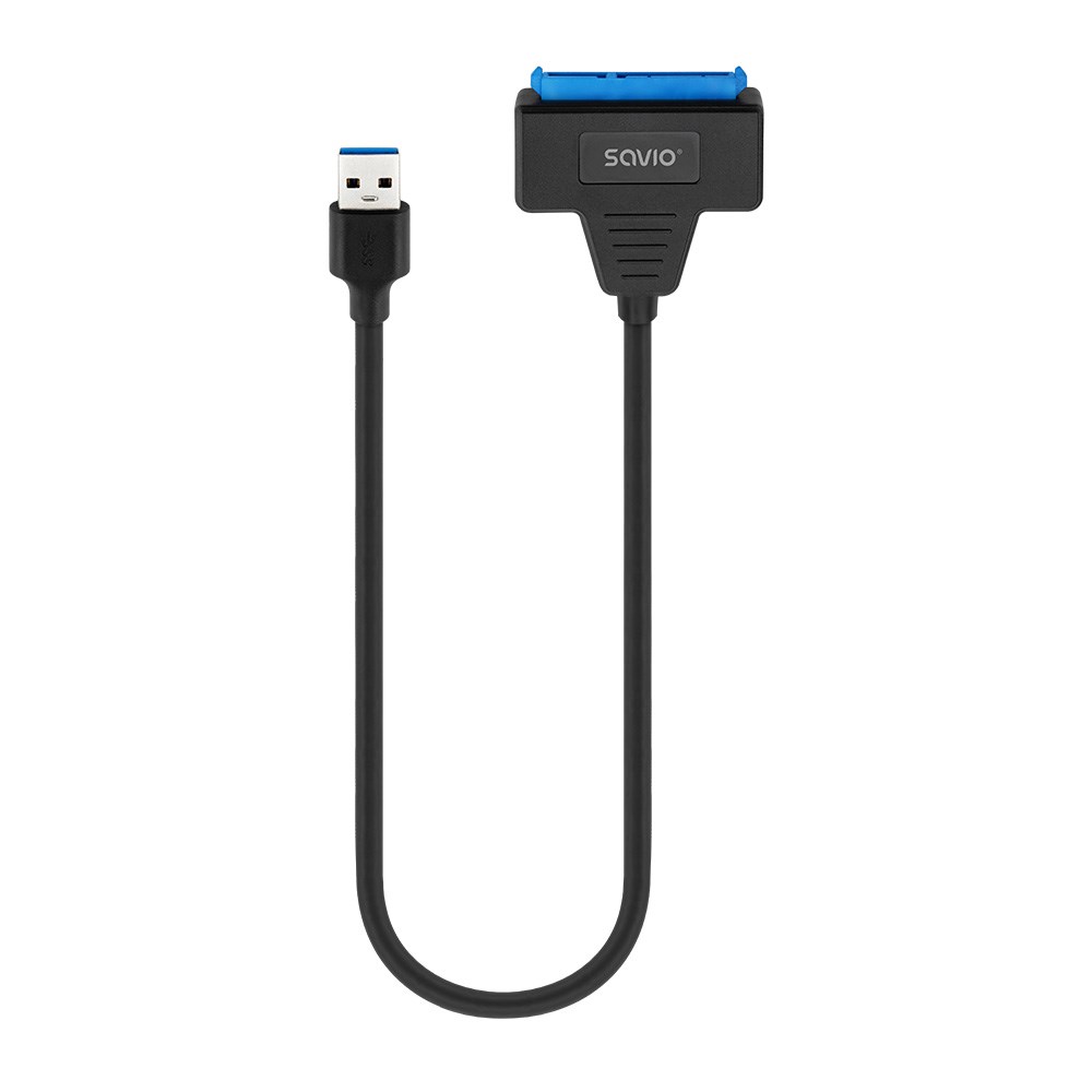 Adapter USB A në SATA Savio AK-68, 3.1 Gen 1, për disqe 2.5", i zi