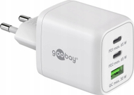 Karikues USB Goobay 65W, 2x USB C PD, 1x USB QC 3.0, i bardhë