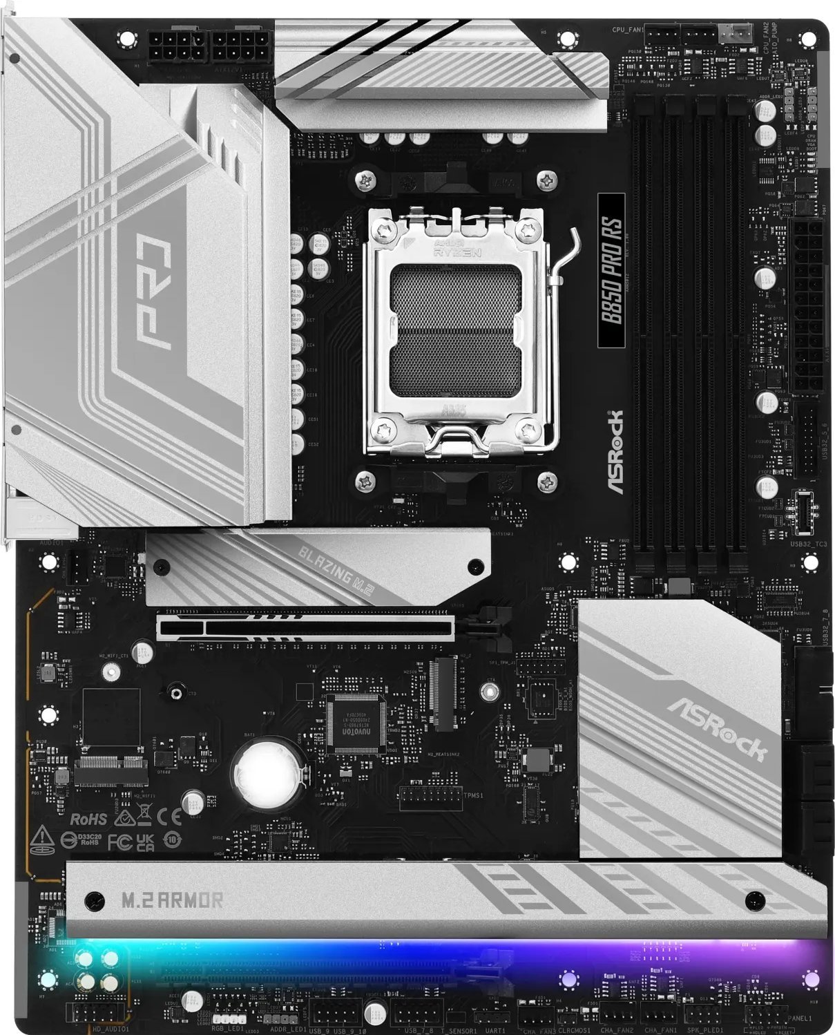Pllaka amë Asrock B850 Pro RS, AMD B850, DDR5, ATX 2