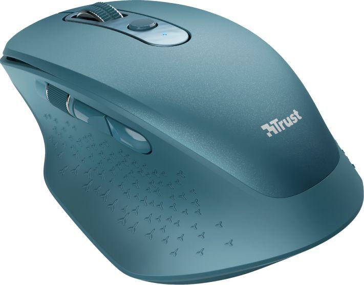 Maus Trust Ozaa, wireless, USB, i kaltërt
