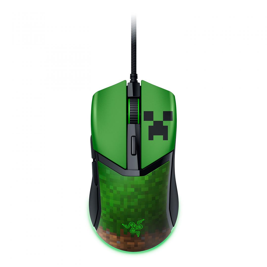 Maus gaming Razer Cobra Minecraft Edition, 58g, optik, me dritë RGB