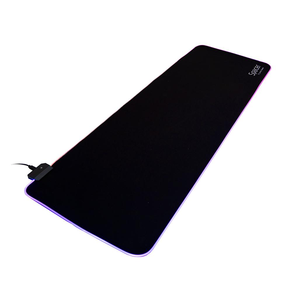 Mousepad gaming SPACER SP-PAD-GAME-RGB-B, RGB, i zi