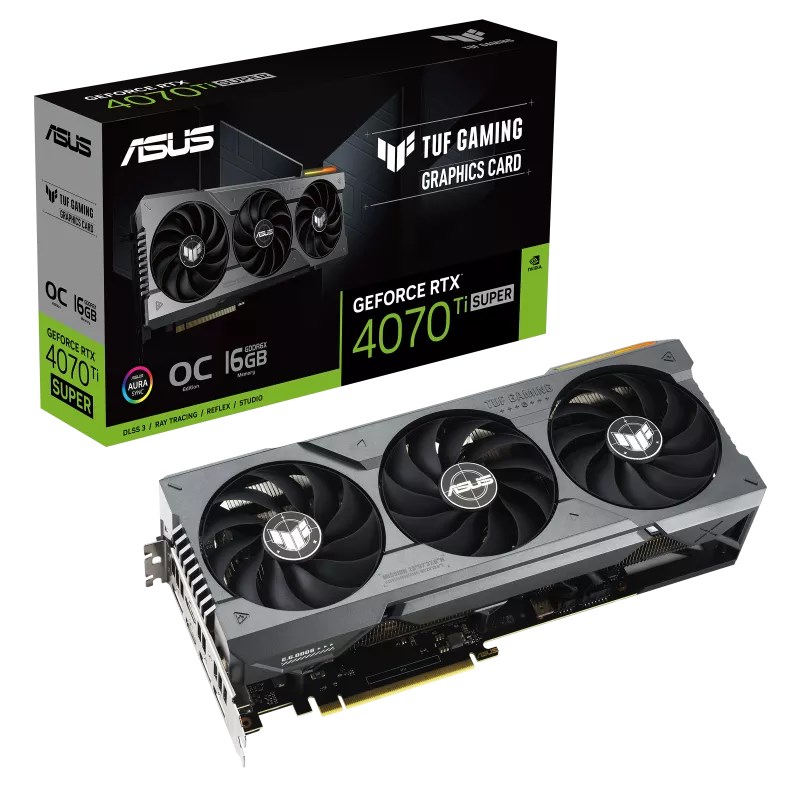 Kartë grafike ASUS TUF Gaming NVIDIA GeForce RTX 4070 Ti SUPER, 16 GB GDDR6X